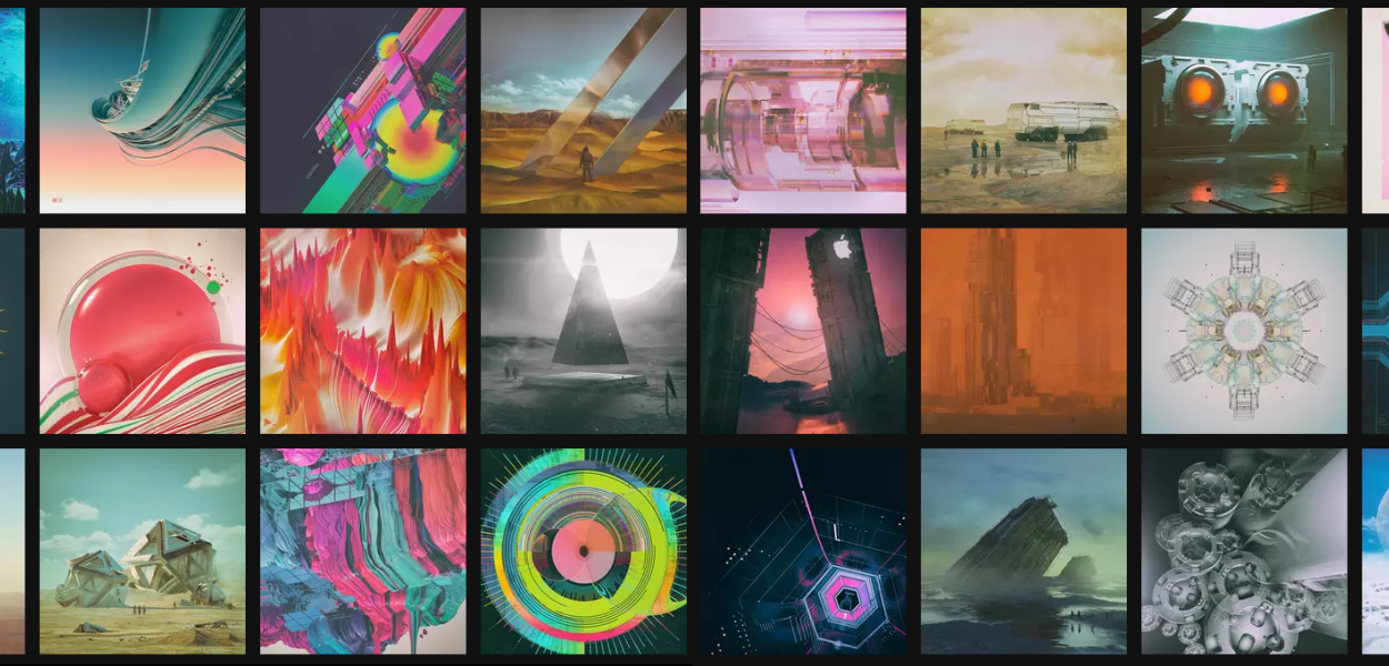 Digital collage of Beeples artwork
