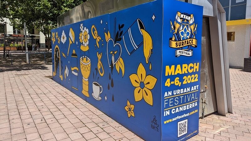 PXL_20220131_012254991 Blue and yellow mural in place